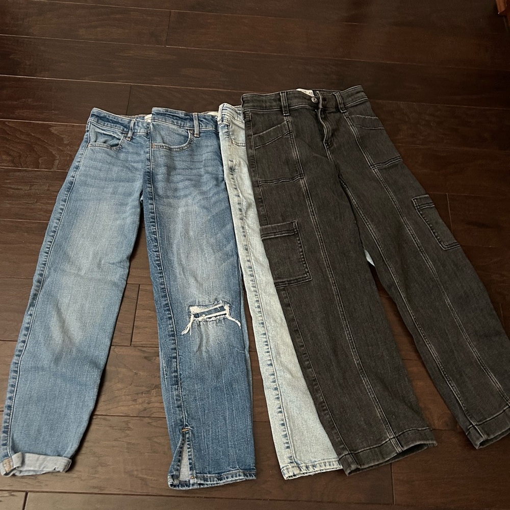 5 Pairs of 9/10 Regular Abercrombie Kids Jeans